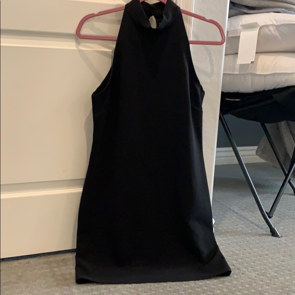 Glamorous black mini dress
